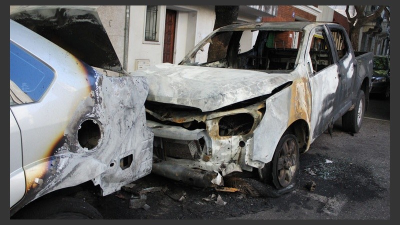 Así quedaron los vehículos.