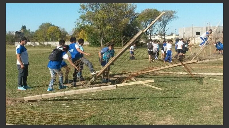 Los integrantes del club recuperaron el predio.