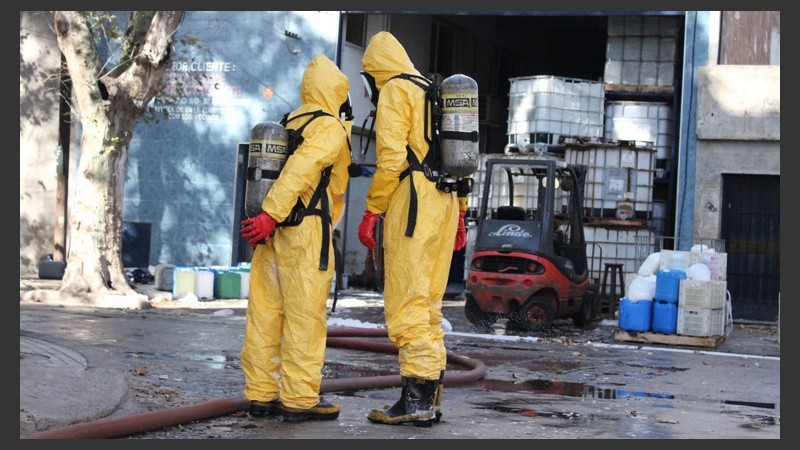 La tarea de los Bomberos Zapadores en el lugar.