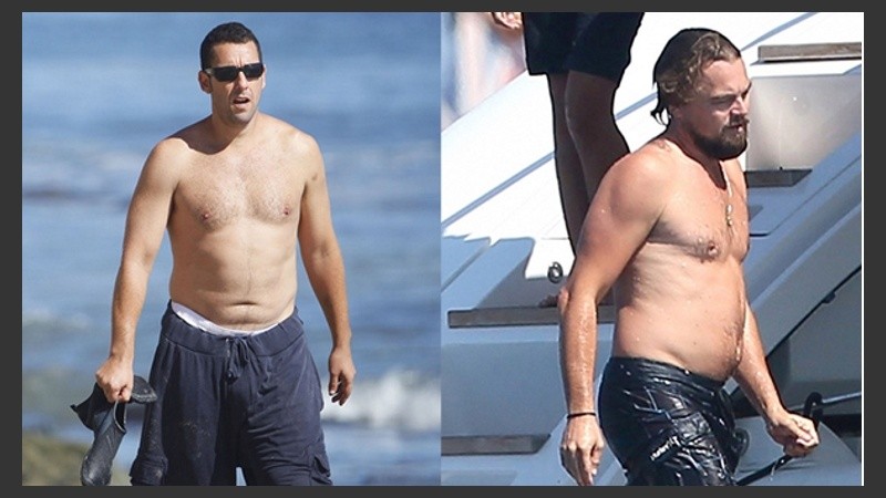 Adam Sandler y Leonardo Di Caprio entre los fofisanos famosos. 