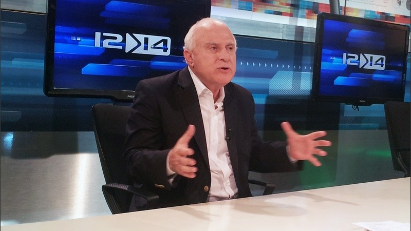 El candidato del Frente Progresista en los estudios de De 12 a 14.