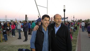 Perotti y Ramos estuvieron en el evento de Granadero Baigorria.