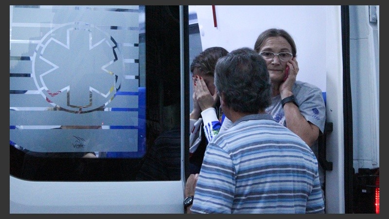 El lamento de una mujer mientras era atendida por el Sies.