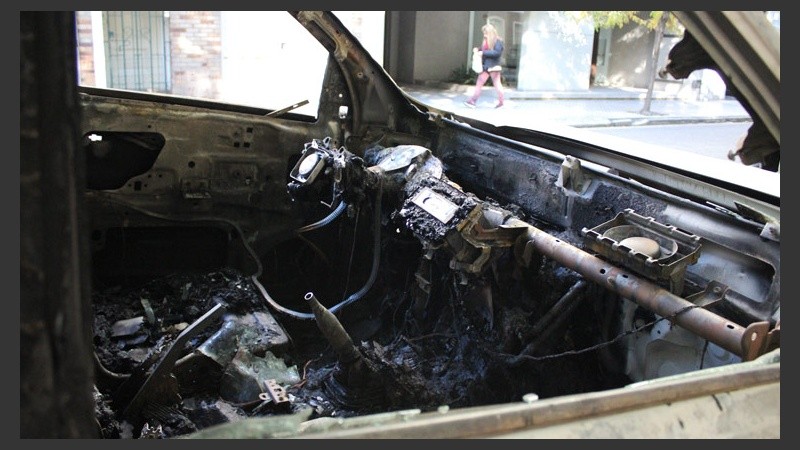 El interior de la camioneta 4X4.