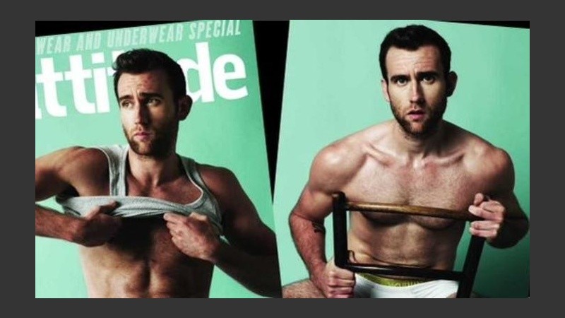 Matthew Lewis posó para la revista Attitude.
