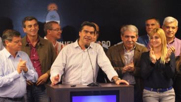 El precandidato presidencial del FpV Florencio Randazzo, Julián Domínguez y el jefe de Gabinete, Aníbal Fernández, estuvieron en Resistencia.