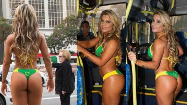 Viajar en autobús por la Avenida Paulista fue más difícil que desfilar desnuda en el Sambódromo de Sapucaí”, dijo Dani sobre su experiencia.