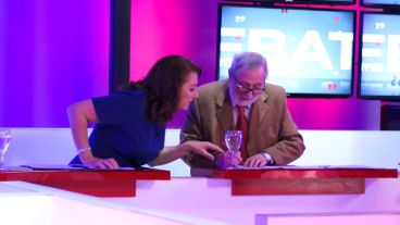 Fein y Finkelstein en medio de un corte.