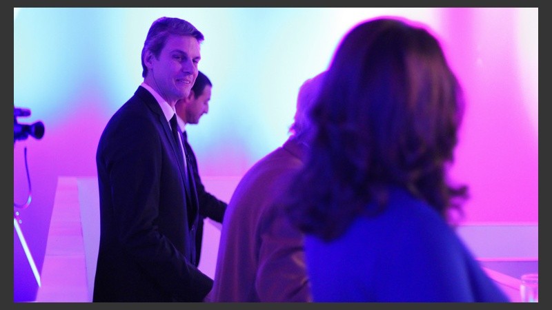 Grandinetti y una mirada cómplice a Mónica Fein 