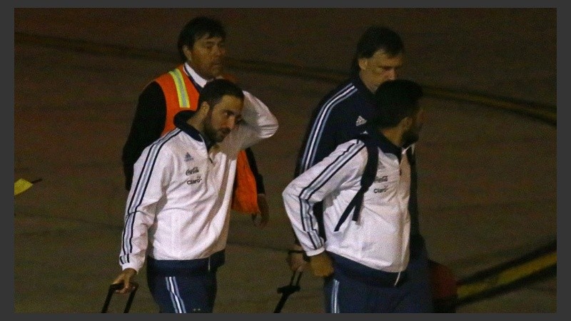Higuaín y Garay bajaron con Martino.