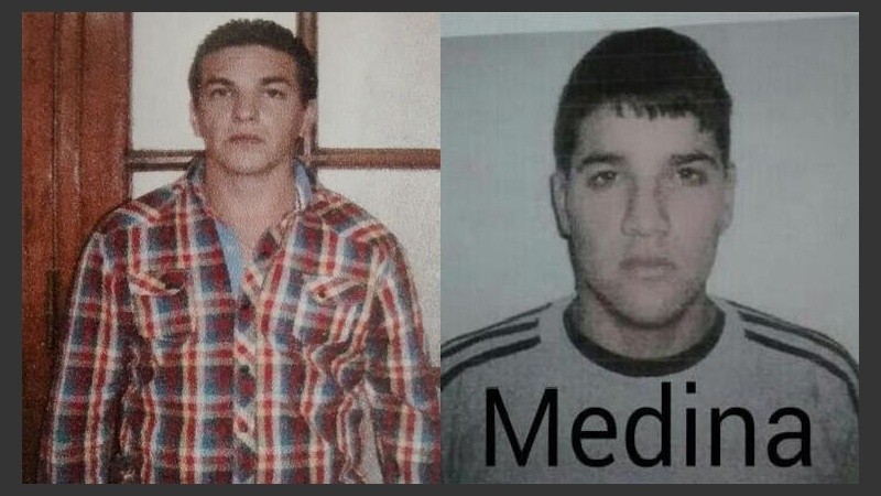 Dos de los internos que se fugaron, Pucheta y Medina.