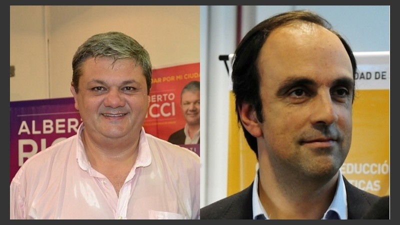 Ricci es un empresario de Villa Gobernador Gálvez; Corral es el actual intendente de Santa Fe.