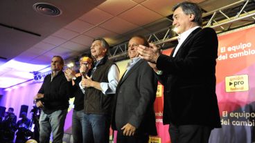 En Santa Fe, Del Sel recibió la visita de Macri.