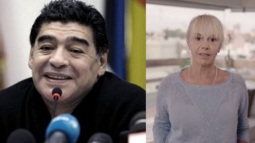 A Maradona no le gustó mucho verla a Claudia en un spot político.