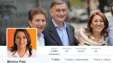La portada de la cuenta de Twitter de Mónica Fein.