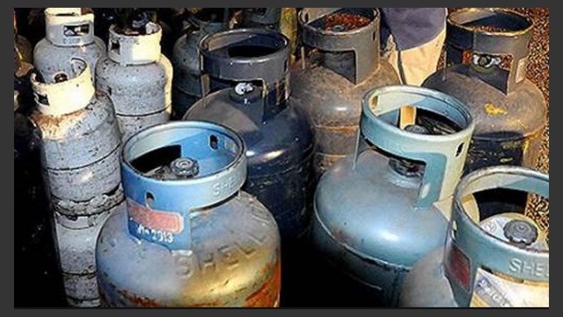 Garrafas de gas podrían faltar por el paro. 