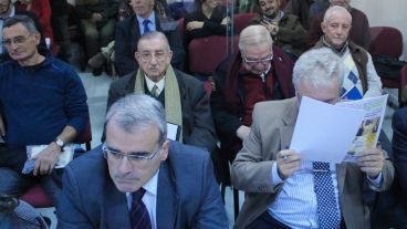 El banquillo de los acusados, durante la primera jornada.