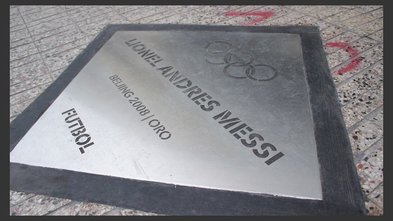 Por supuesto, Lio Messi tiene su placa a la altura de Entre Ríos.