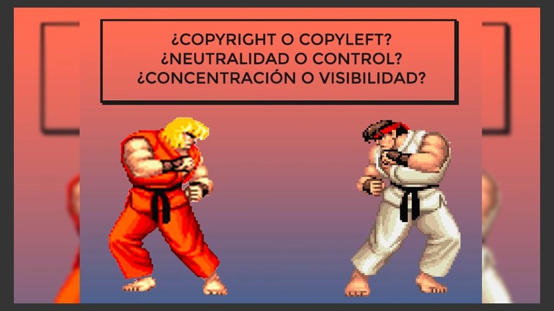 Dos fuerzas se enfrentan: contenidos libres o actual sistema de derechos de autor