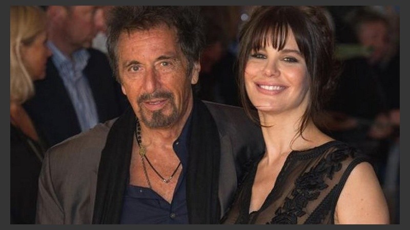 Al Pacino junto a la argentina Lucila Solá.