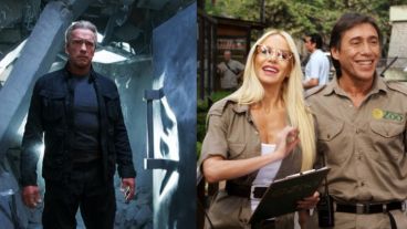 Arnold Schwarzenegger dijo "hasta la vista", y cumplió. En el regreso, se encontró con Luciana Salazar y Fabián Gianolla, sueltos en el zoológico.