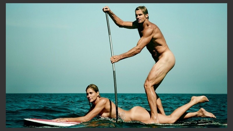 Gabrielle Reece, jugadora profesional de vóley, y Laird Hamilton, surfista de olas grandes estadounidense. 