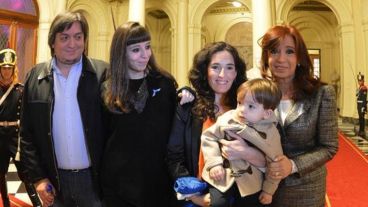 Una foto familiar de Cristina en mayo pasado.