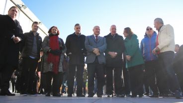 Fein, Bonfatti, Lifschitz, Binner, entre otros socialistas, se hicieron presentes. (Alan Monzón/Rosario3.com)