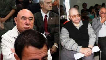 Los represores Vergara y Lo Fiego en el momento de la condena de 2012.