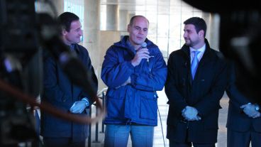 Daniel Tobar, un obrero ferroviario, puso la nota de emoción en el mediodía rosarino.