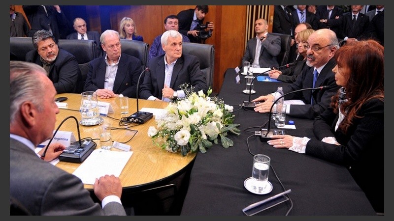 La presidenta cerró las deliberaciones en el Ministerio de Trabajo.