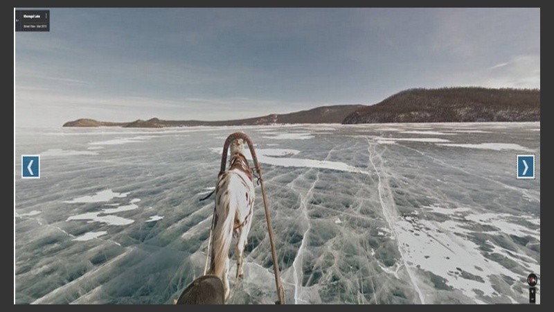 Los gélidos paisajes de Mongolia retratados por la cámara de Google Maps.