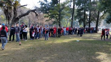 A la espera del ingreso.