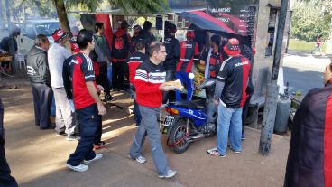 Desde temprano, creció la ansiedad en el parque.