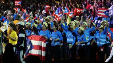 Todo el color del Rogers Centre, ante unas 40 mil personas.