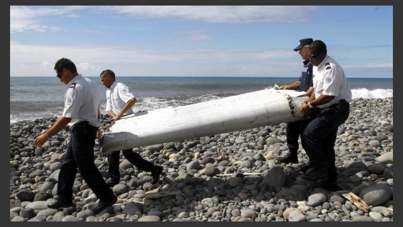El fragmento, de dos metros de largo, fue encontrado el pasado miércoles.