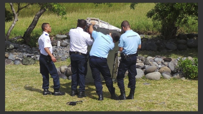 El fragmento, de dos metros de largo, fue encontrado el pasado miércoles.