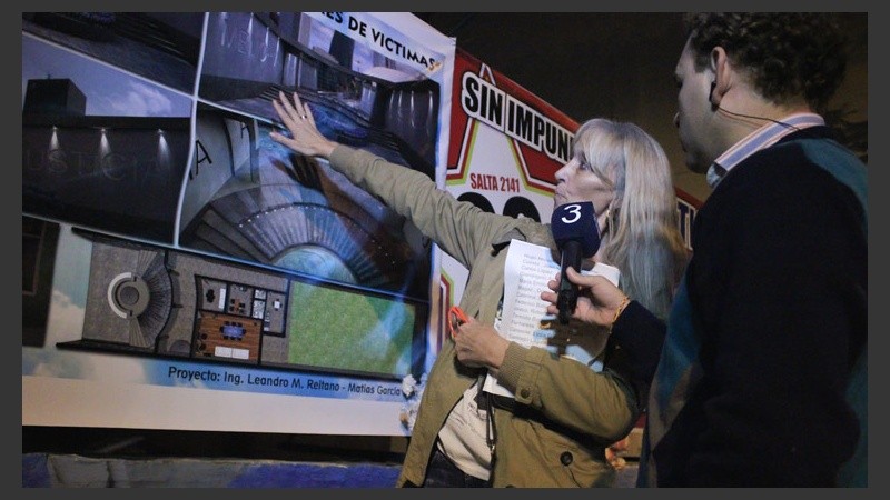 Una entrevista a uno de los familiares donde explica el proyecto de monumento que proponen donde estaba el edificio. (Rosario3.com)