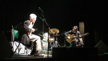 John Stowell y Federico Riva durante una presentación conjunta en el CEC, en 2012.