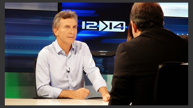 El líder del PRO pide que Scioli vaya al debate.