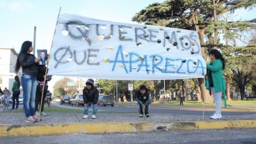 La movilización se realizó en Oroño y Pellegrini. (Alan Monzón/Rosario3.com)