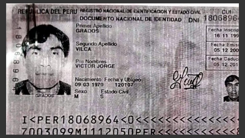 Los investigadores habían difundido un documento mientras el hombre era buscado.