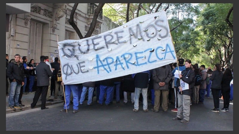 La manifestación se realizaba en Montevideo entre Moreno y Dorrego.