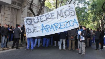 La manifestación se realizaba en Montevideo entre Moreno y Dorrego.