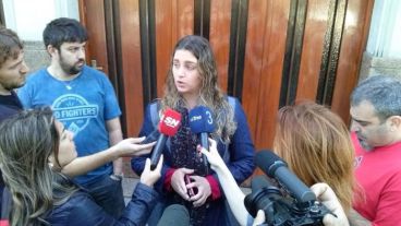Marisol Fabbro dio una conferencia de prensa.