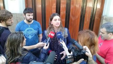 Marisol Fabbro dio una conferencia de prensa.