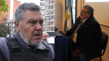 Alberto Perassi y el juez de cámara.