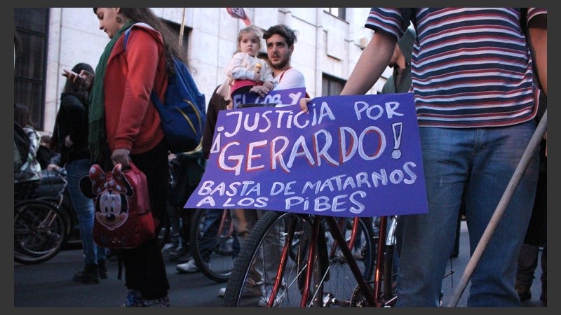 Pedido de justicia por Gerardo Escobar.