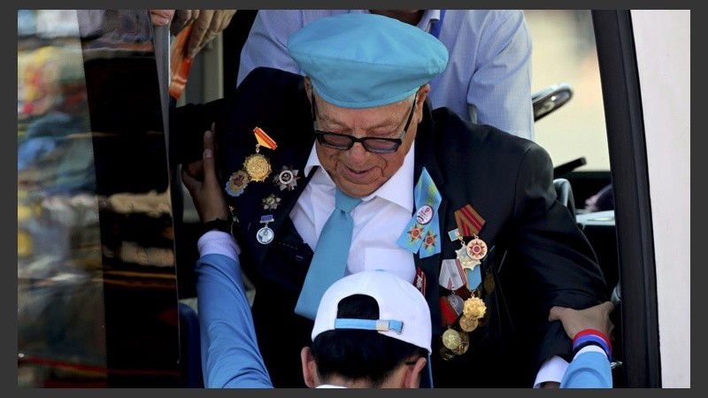 Un veterano que participó en la Segunda Guerra Mundial. China festejó la victoria contra Japón al cumplirse 70 años. (EFE)