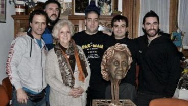 Carlotto se reunió con los músicos de la disuelta banda Callejeros.